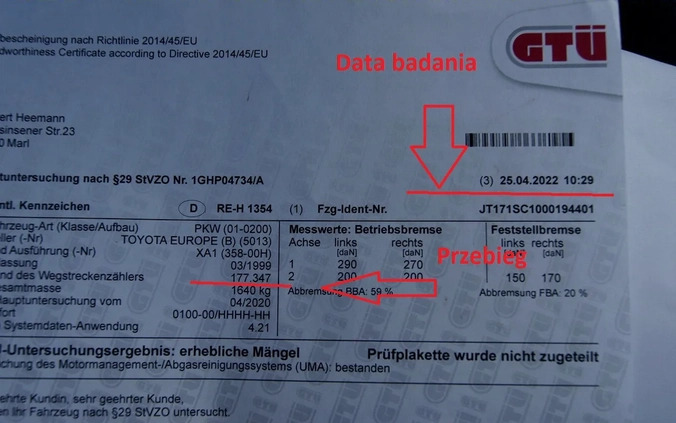 Toyota RAV4 cena 34777 przebieg: 187375, rok produkcji 1998 z Radom małe 742